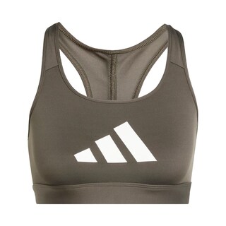 Foto 1 | Top Deportivo Powerreact Big Logo Estampado Adidas Verde Mujer