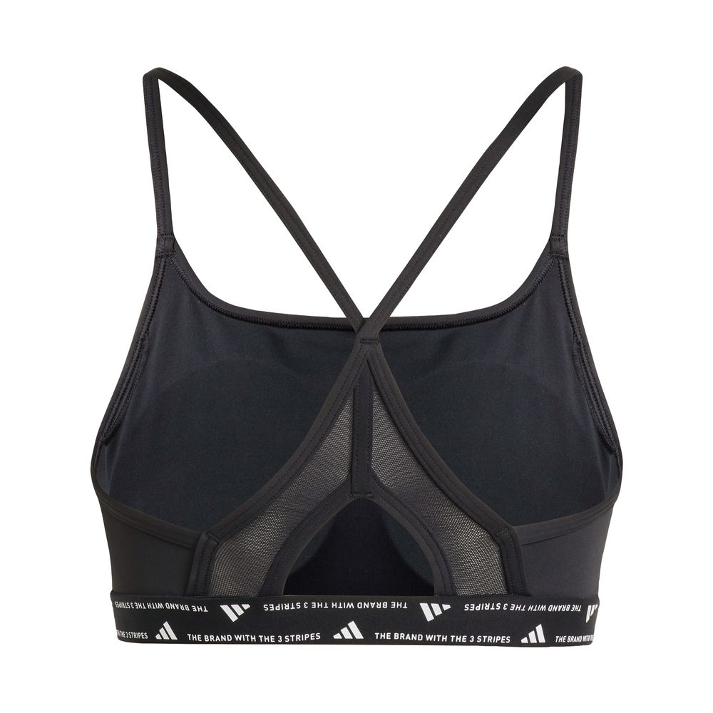 Foto 4 pulgar | Top Deportivo de Entrenamiento Aeroreact 3 Franjas Adidas Negro para Mujer