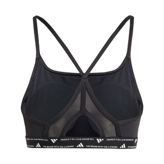 Foto 3 | Top Deportivo de Entrenamiento Aeroreact 3 Franjas Adidas Negro para Mujer