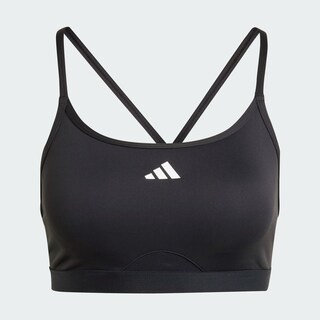 Foto 4 | Top Deportivo de Entrenamiento Aeroreact 3 Franjas Adidas Negro para Mujer