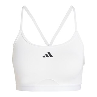 Foto 1 | Top Deportivo De Entrenamiento Aeroreact 3 Franjas Adidas Blanco Mujer