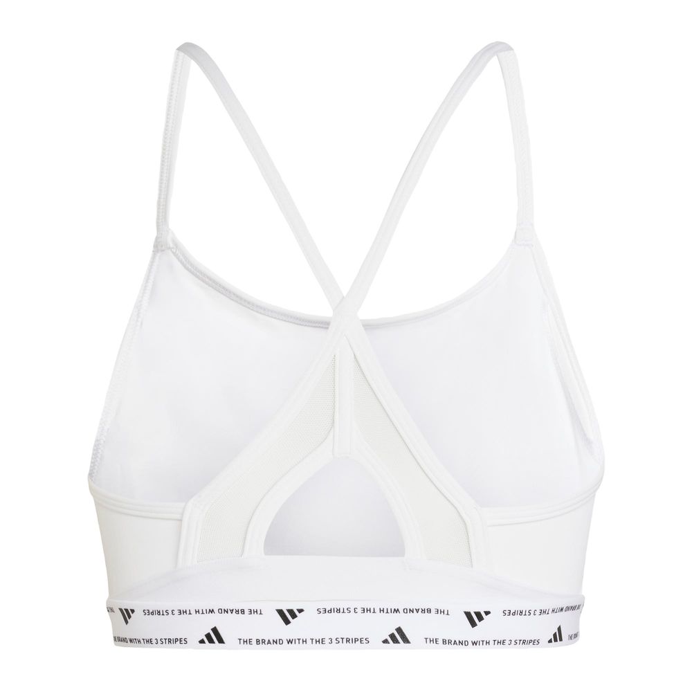 Foto 4 pulgar | Top Deportivo De Entrenamiento Aeroreact 3 Franjas Adidas Blanco Mujer