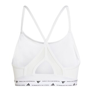 Foto 3 | Top Deportivo De Entrenamiento Aeroreact 3 Franjas Adidas Blanco Mujer