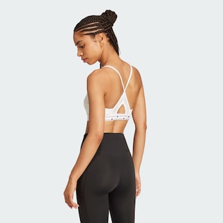 Foto 5 | Top Deportivo De Entrenamiento Aeroreact 3 Franjas Adidas Blanco Mujer