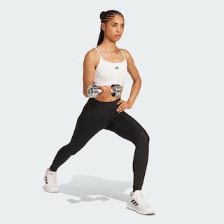 Foto 6 | Top Deportivo De Entrenamiento Aeroreact 3 Franjas Adidas Blanco Mujer