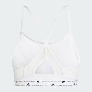 Foto 7 | Top Deportivo De Entrenamiento Aeroreact 3 Franjas Adidas Blanco Mujer