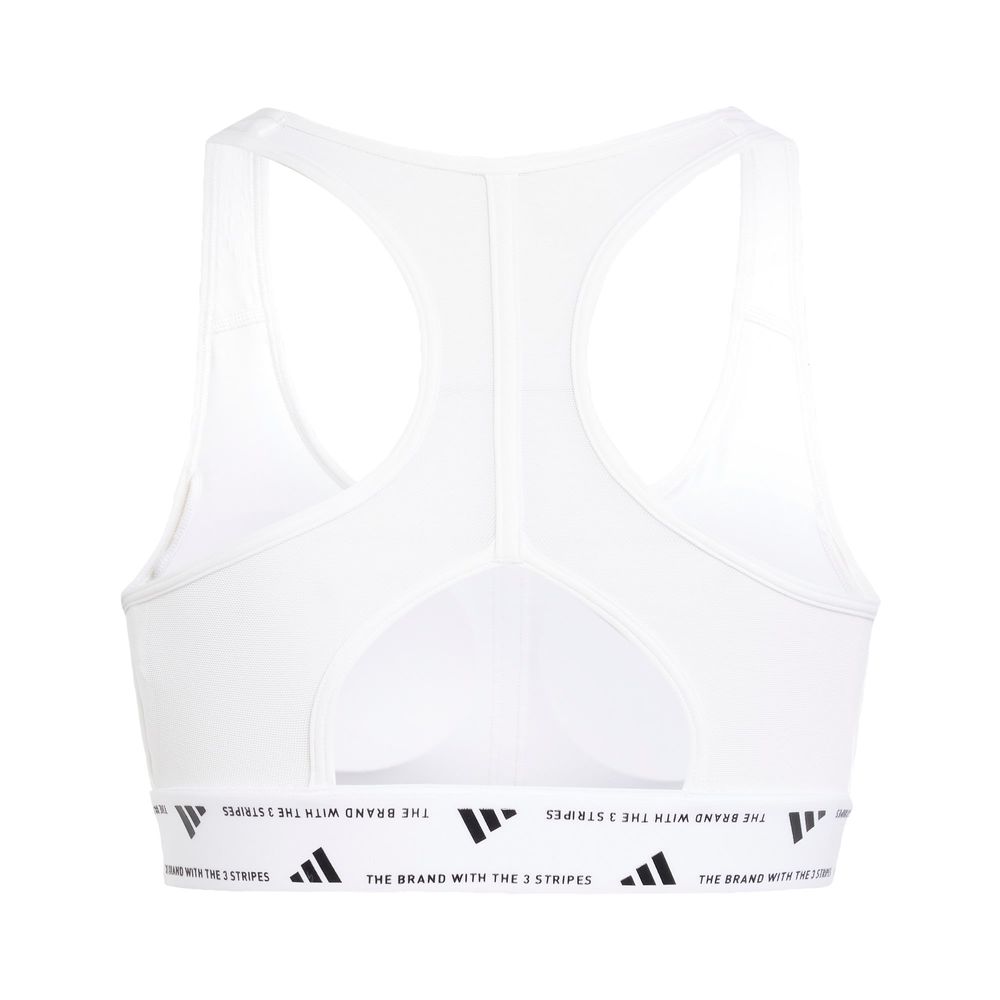 Foto 3 | Top Deportivo Powerreact Para Training Adidas Blanco Mujer