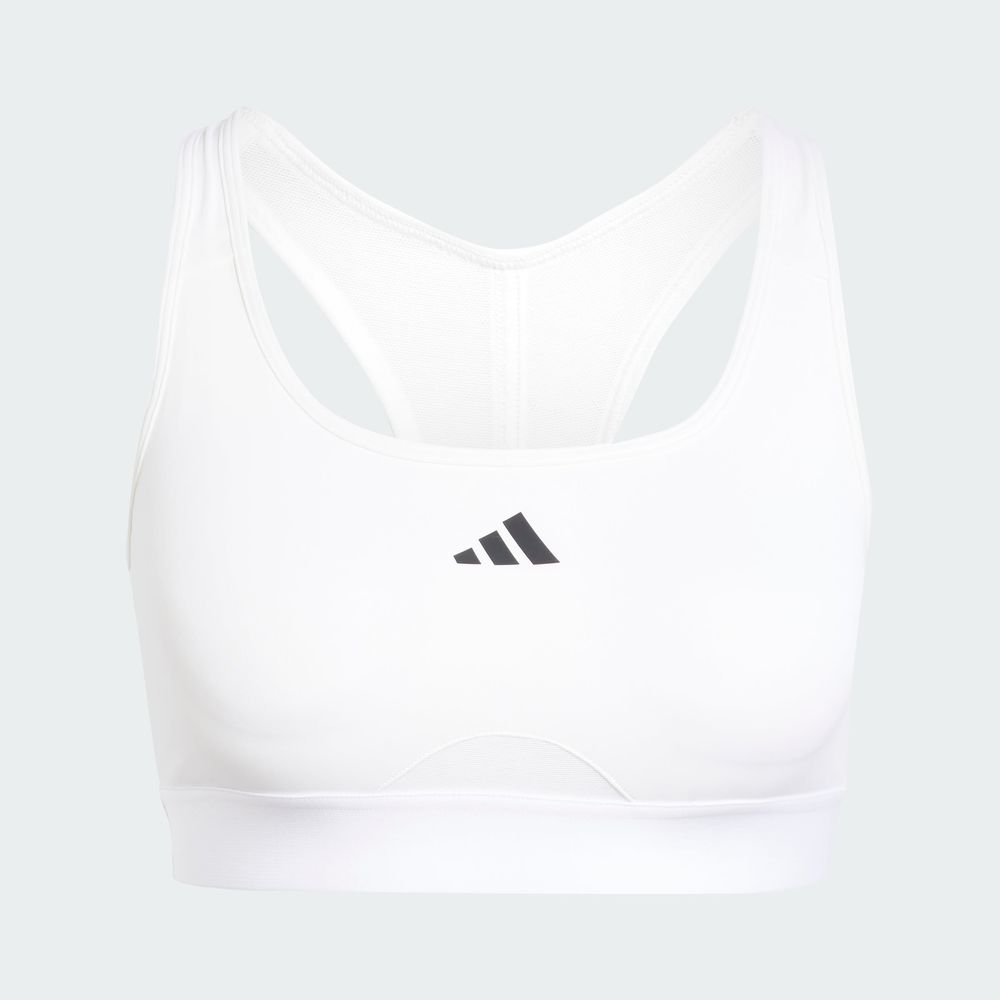 Foto 5 pulgar | Top Deportivo Powerreact Para Training Adidas Blanco Mujer