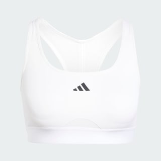 Foto 4 | Top Deportivo Powerreact Para Training Adidas Blanco Mujer