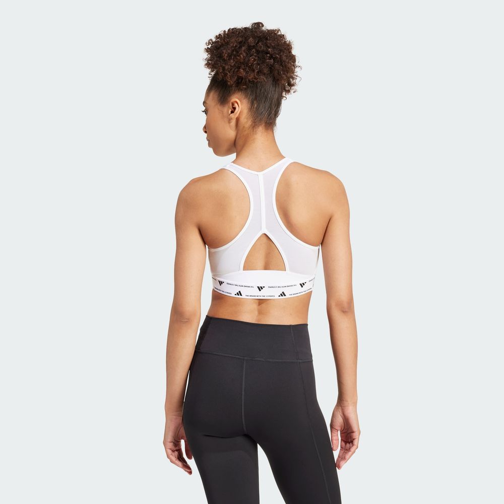 Foto 5 | Top Deportivo Powerreact Para Training Adidas Blanco Mujer
