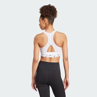 Foto 5 | Top Deportivo Powerreact Para Training Adidas Blanco Mujer