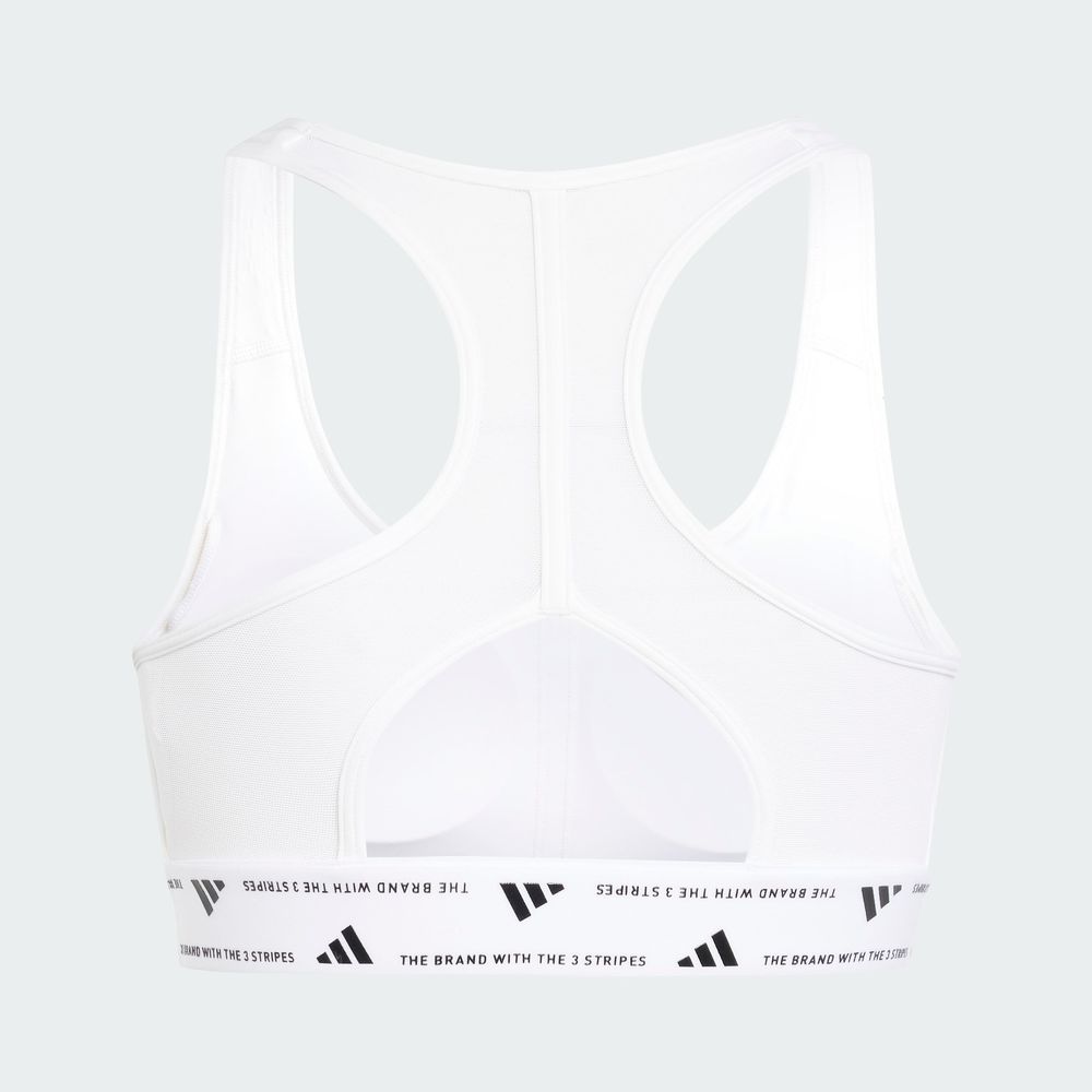 Foto 7 | Top Deportivo Powerreact Para Training Adidas Blanco Mujer