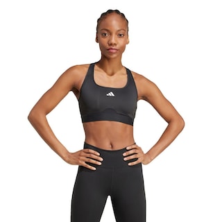 Foto 2 | Top Deportivo Powerreact Para Training Adidas Negro Mujer