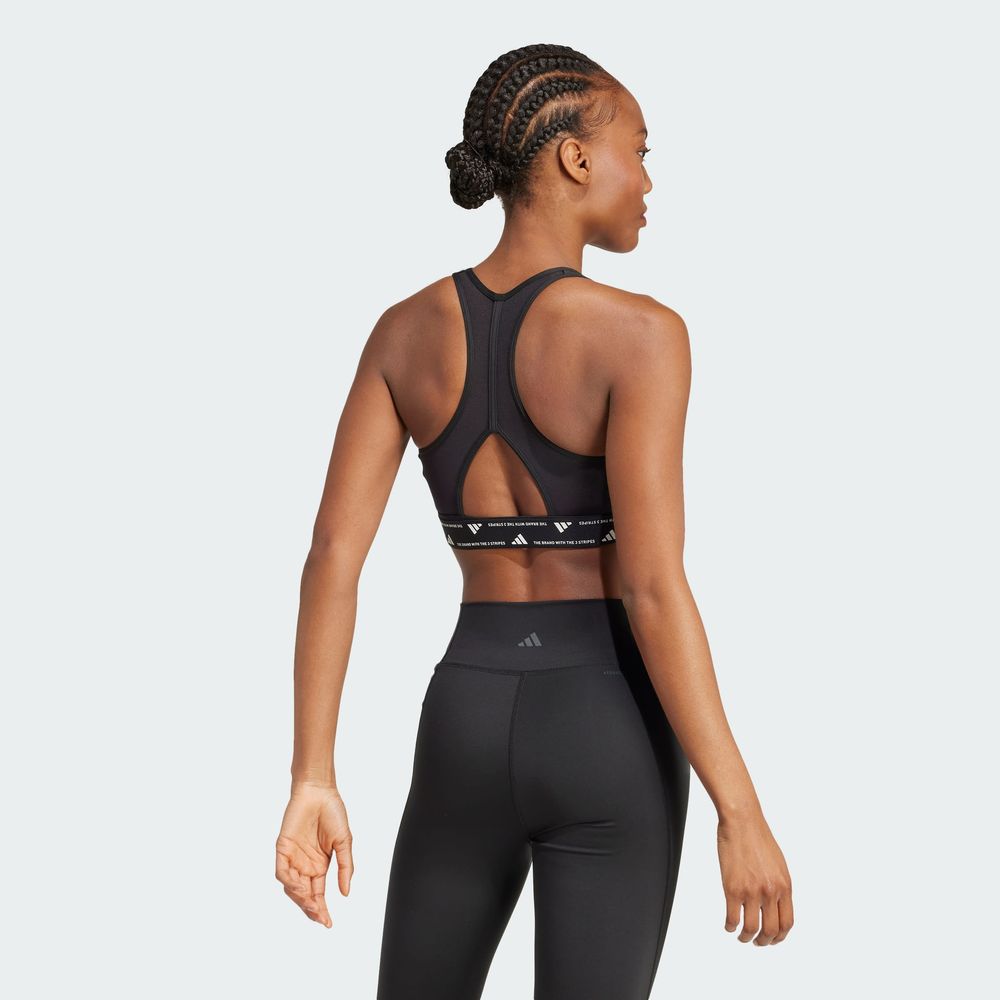Foto 5 | Top Deportivo Powerreact Para Training Adidas Negro Mujer