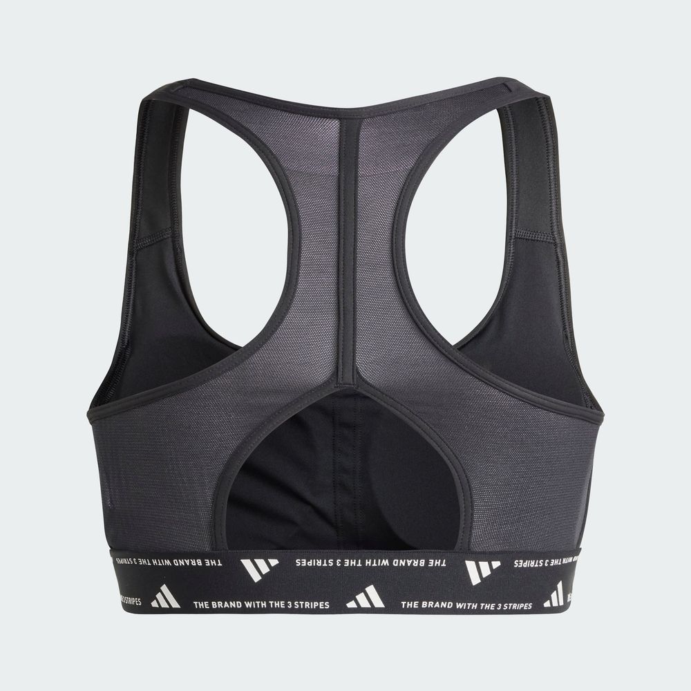 Foto 8 pulgar | Top Deportivo Powerreact Para Training Adidas Negro Mujer