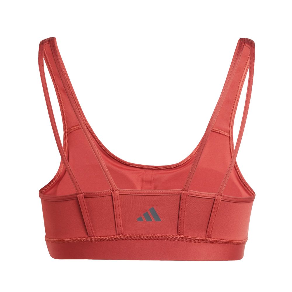 Foto 3 | Top Deportivo All Me Ess Adidas Rojo para Mujer