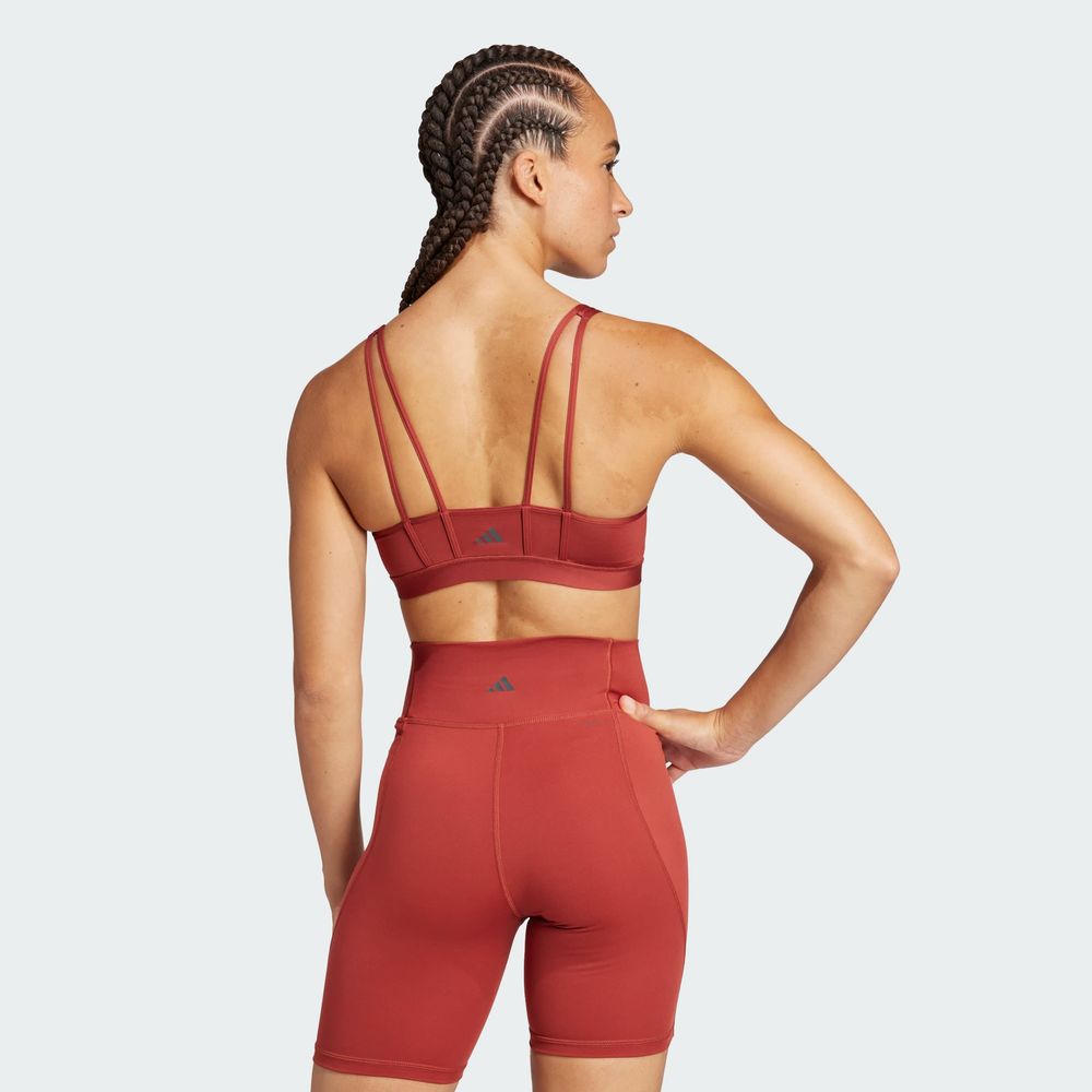 Foto 6 pulgar | Top Deportivo All Me Ess Adidas Rojo para Mujer