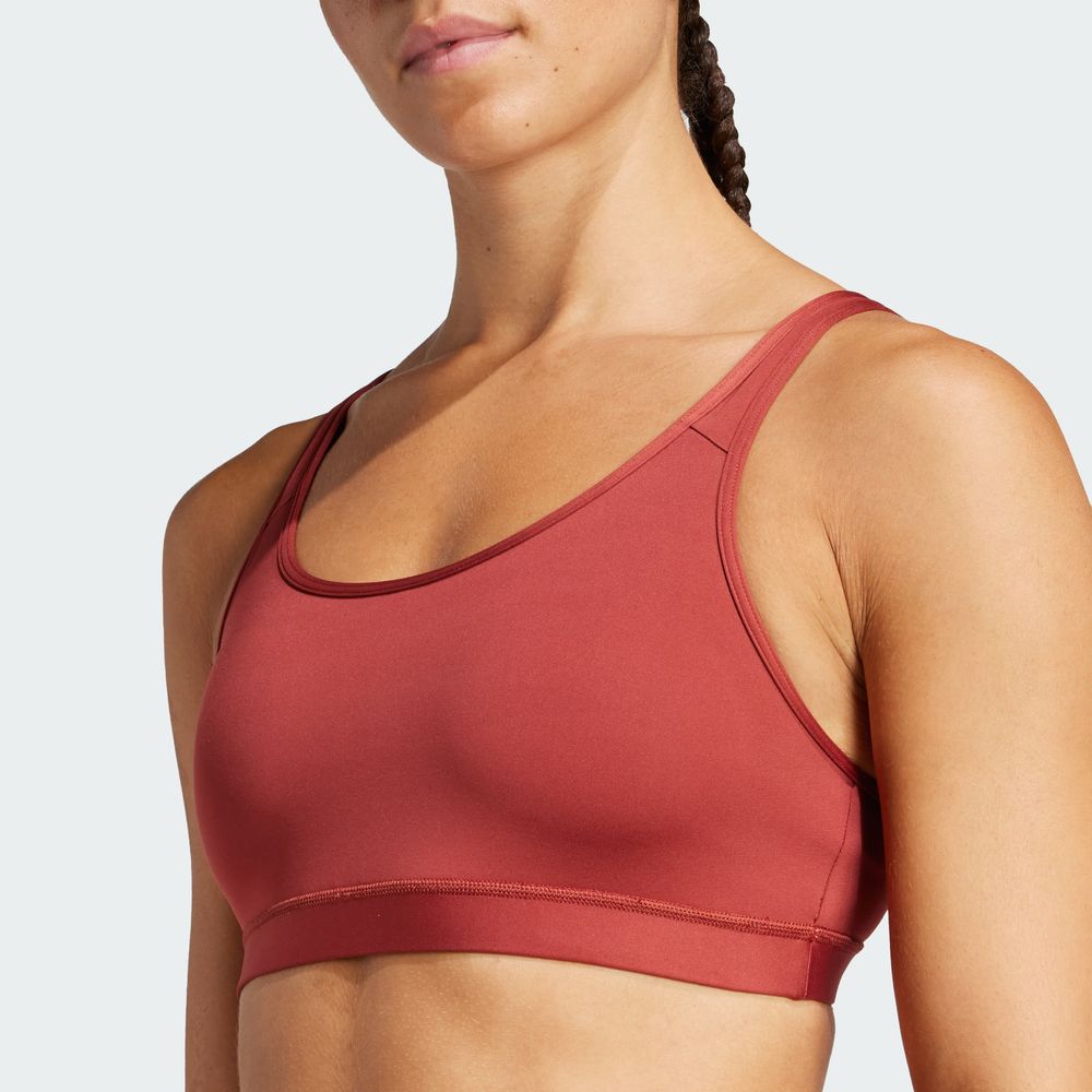 Foto 9 pulgar | Top Deportivo All Me Ess Adidas Rojo para Mujer