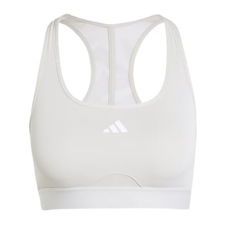 Foto 1 | Top Deportivo Powerreact Training Adidas Gris para Mujer