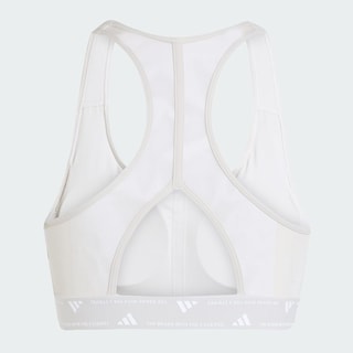 Foto 7 | Top Deportivo Powerreact Training Adidas Gris para Mujer