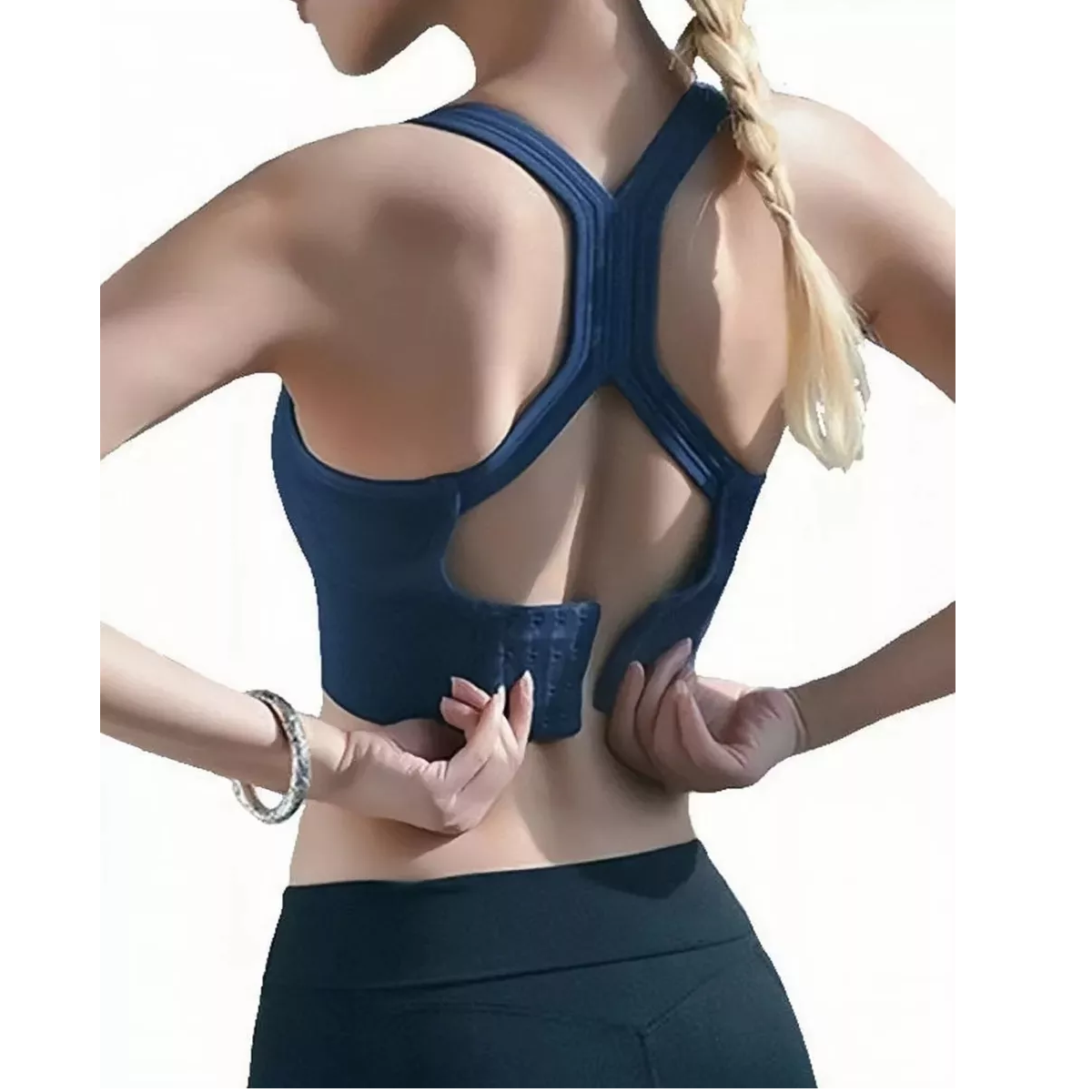 Foto 3 pulgar | Crop Top Deportivo Push Up Eo Safe Imports Esi-17789 Multicolor 3 Piezas