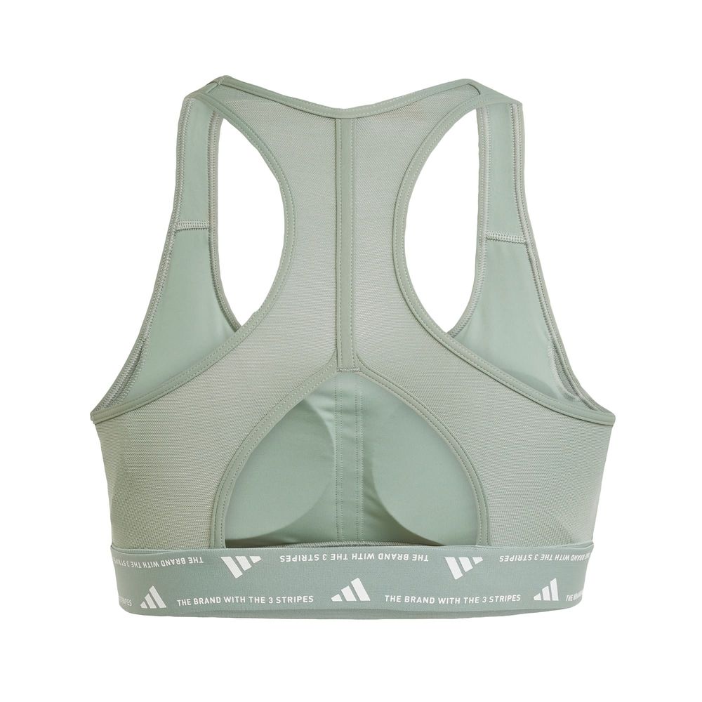 Foto 4 pulgar | Top Deportivo Powerreact Para Training Adidas Verde Mujer