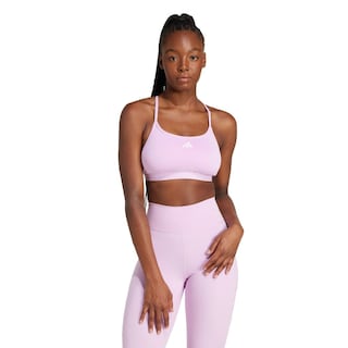 Foto 1 | Top Deportivo De Entrenamiento Aeroreact 3 Franjas Adidas Violeta Mujer