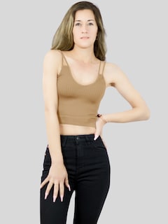 Foto 4 | Ser De 2 Top Deportivos De Mujer Top-1015 2 Colores Blusa Croptop De Tirantes