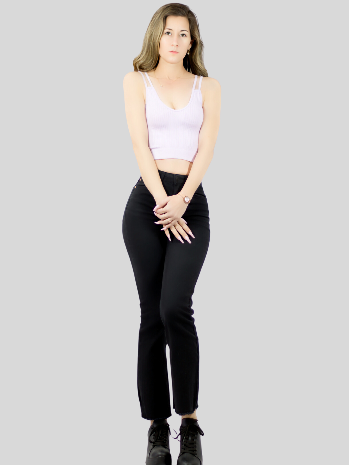 Foto 3 pulgar | Ser De 2 Top Deportivos De Mujer Top-1015 2 Colores Blusa Croptop De Tirantes