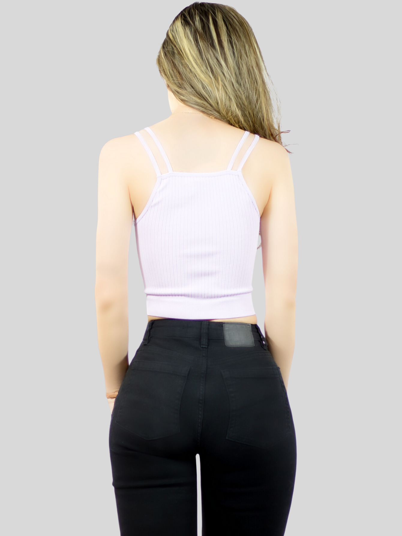 Foto 4 pulgar | Ser De 2 Top Deportivos De Mujer Top-1015 2 Colores Blusa Croptop De Tirantes