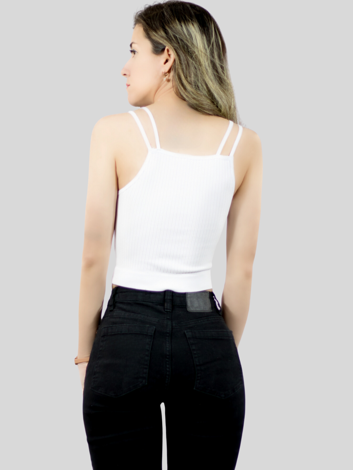 Foto 7 pulgar | Ser De 2 Top Deportivos De Mujer Top-1015 2 Colores Blusa Croptop De Tirantes