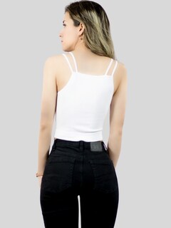 Foto 6 | Ser De 2 Top Deportivos De Mujer Top-1015 2 Colores Blusa Croptop De Tirantes