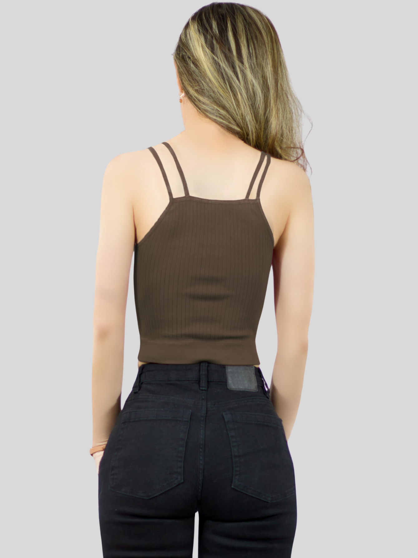 Foto 4 pulgar | Ser De 2 Top Deportivos De Mujer Top-1015 2 Colores Blusa Croptop De Tirantes