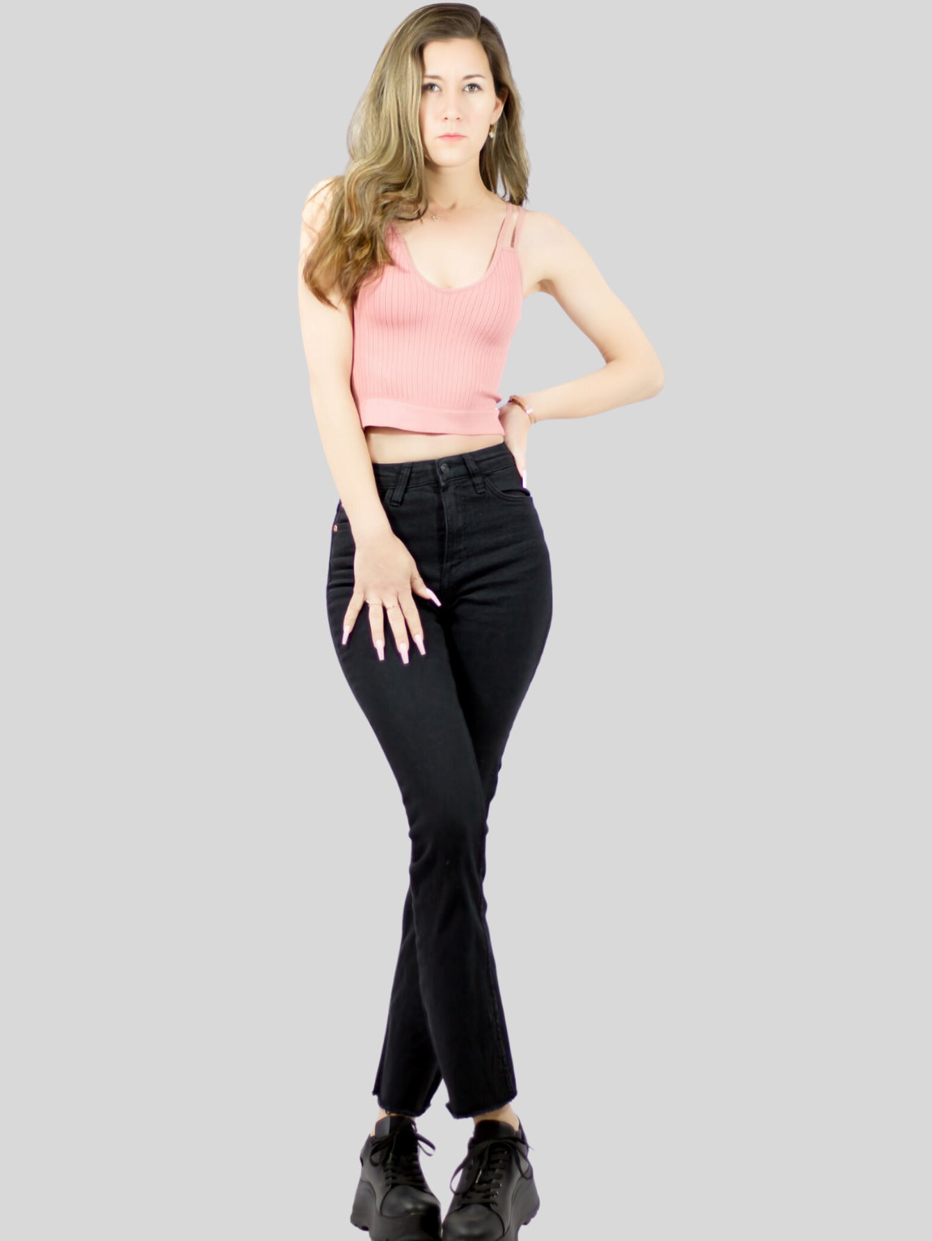 Foto 3 pulgar | Ser De 2 Top Deportivos De Mujer Top-1015 2 Colores Blusa Croptop De Tirantes