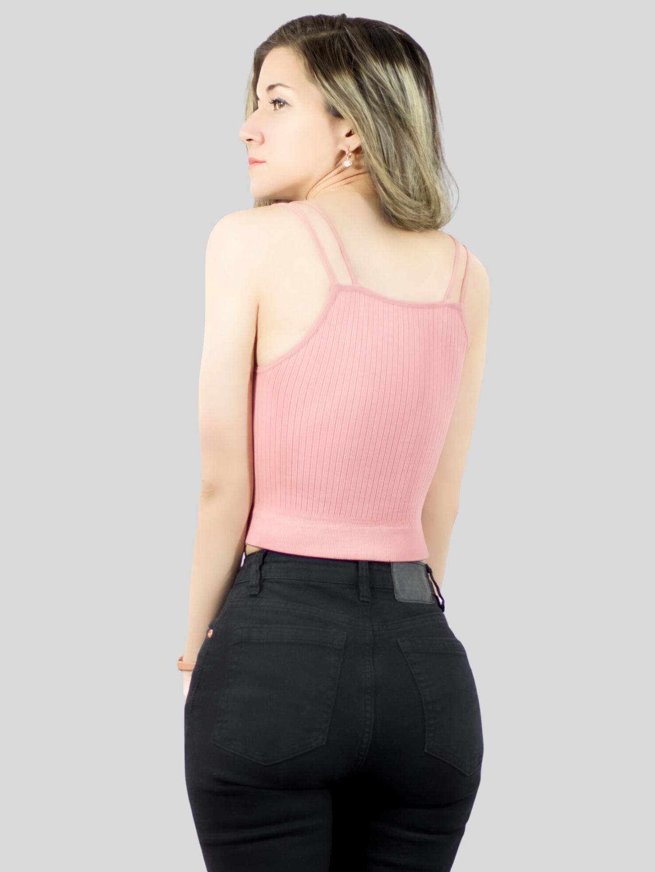 Foto 4 pulgar | Ser De 2 Top Deportivos De Mujer Top-1015 2 Colores Blusa Croptop De Tirantes