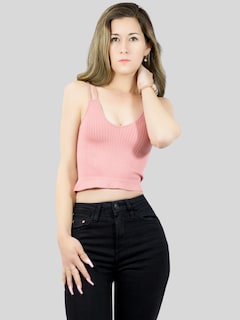 Foto 4 | Ser De 2 Top Deportivos De Mujer Top-1015 2 Colores Blusa Croptop De Tirantes