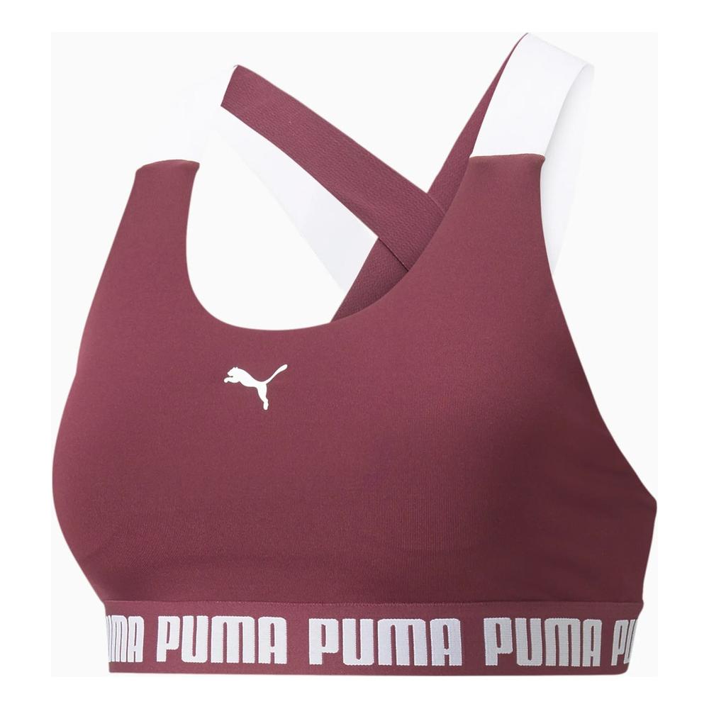 Foto 2 pulgar | Top Deportivo Puma Mid Impact Feel It Para Mujer Vino