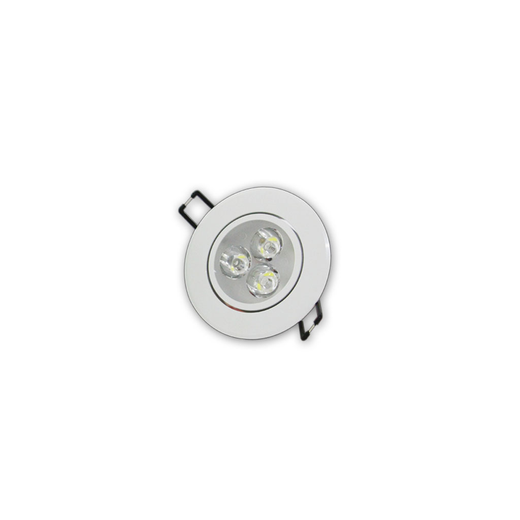 Paquete de 2 Lámparas JWJ JLP-3X1B de Led 3 W Empotrables y Dirigibles