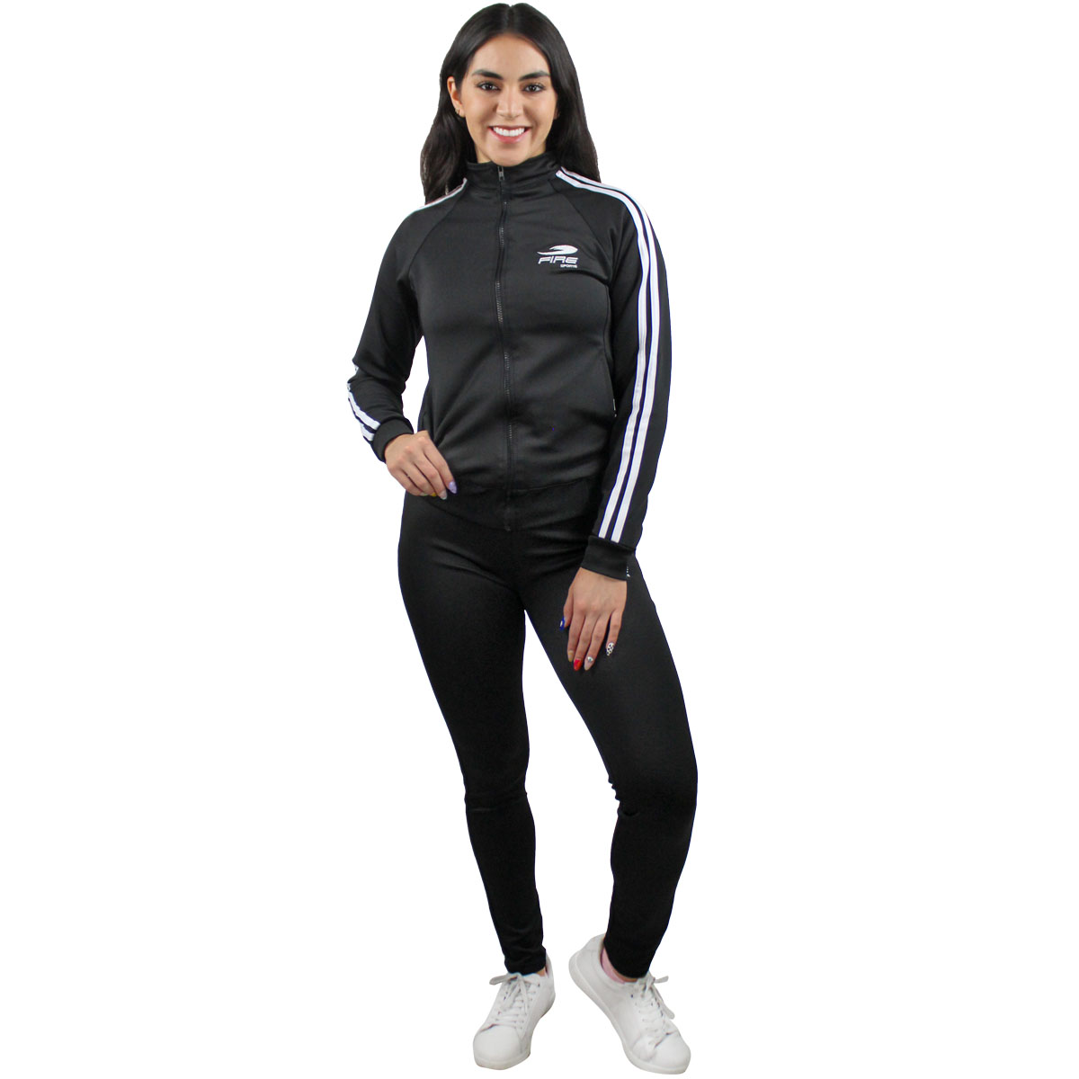 Pants Deportivo Fire Sports Femenil M3 Sport Fit color Negro 2 Piezas