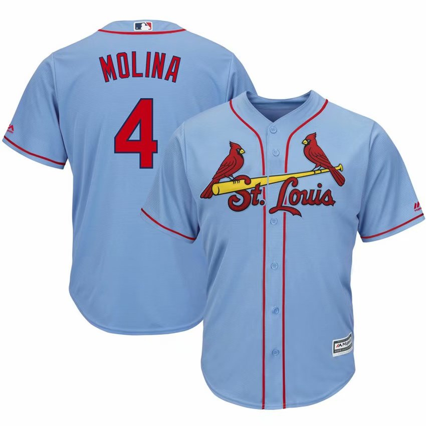 Venta Internacional - Mlb St. Louis Cardinals Mujer Número 4 - Azul S