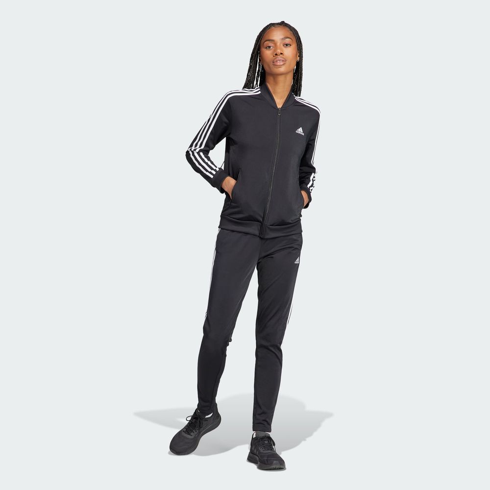 Foto 3 | Conjunto Deportivo Adidas Essentials 3 Negro para Mujer