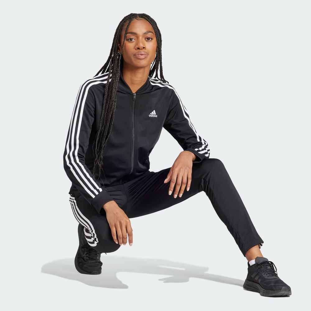 Foto 5 | Conjunto Deportivo Adidas Essentials 3 Negro para Mujer