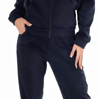 Foto 3 | Conjunto Pants y Sudadera Azul Marino Térmico para Mujer