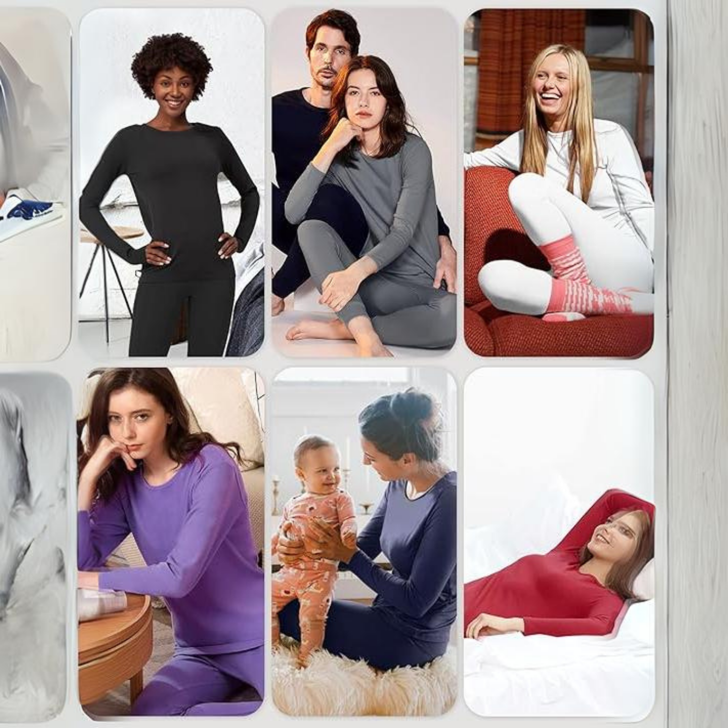 Foto 5 | Conjunto Térmico Afelpado para Mujer Gris Obscuro