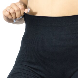 Foto 4 | Conjunto Deportivo para Mujer Short Biker y Top Negro Stretch Fit