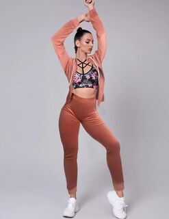 Foto 2 | Conjunto Pants y Sudadera de Mujer Conj-038 Coral Aterciopelado