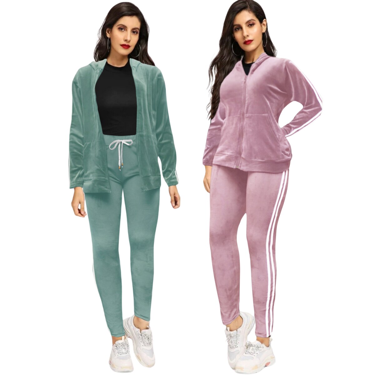 Set de 2 Conjuntos Deportivos Rosa y Verde para Mujer $1,999