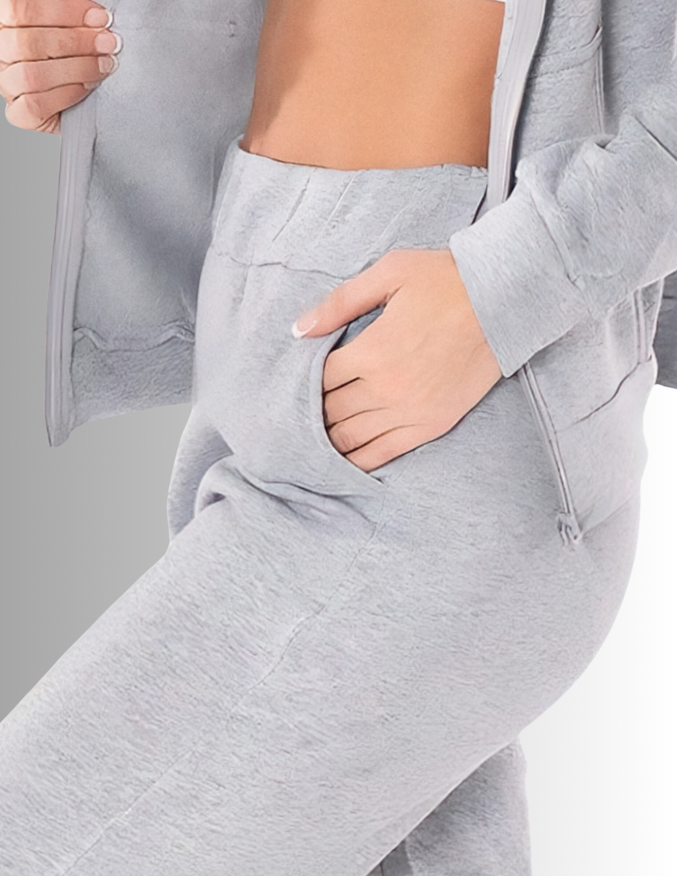 Foto 5 pulgar | Set De 2 Conjuntos 2 Pants Y 2 Sudaderas Conj-07 Negro Y Gris Termico