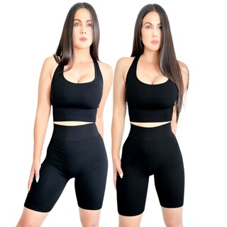 Foto 1 | Set de 2 Conjuntos Deportivos Short y Top Conj-056 con Copas de Mujer