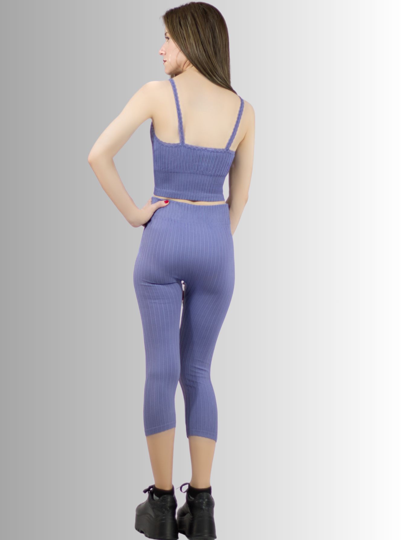 Foto 5 | Pack De Dos Set Capri Y Blusa Stretch Conj-060-px2 Colores Variados Para Mujer